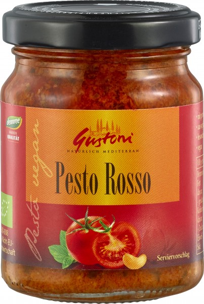 Gustoni Pesto Rosso, 125 gr Glas