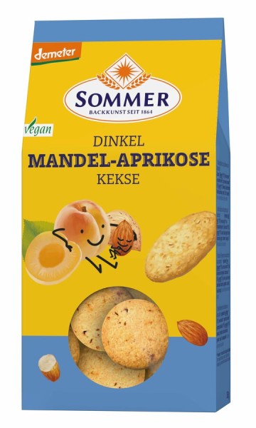 Sommer &amp; Co. Dinkel Mandel-Aprikose Kekse, 150 g P
