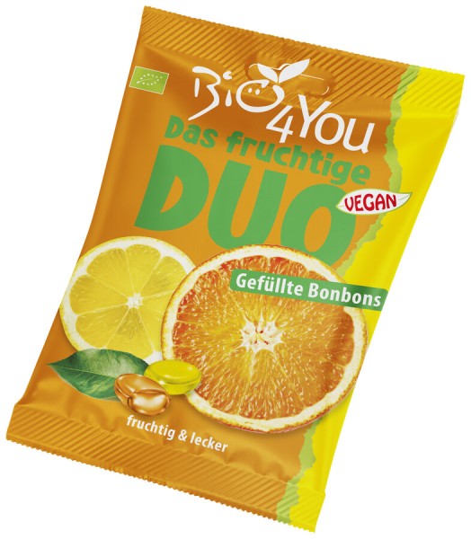 Bio4you Das fruchtige Duo Bonbons Orange &amp; Zitrone