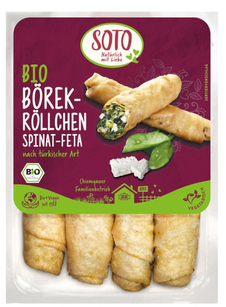 SOTO Börek-Röllchen Spinat-Feta 190g Packung