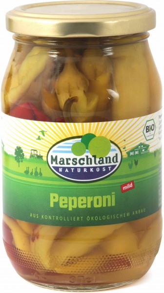 Marschland Peperoni mild in Lake, 320 gr Glas (150
