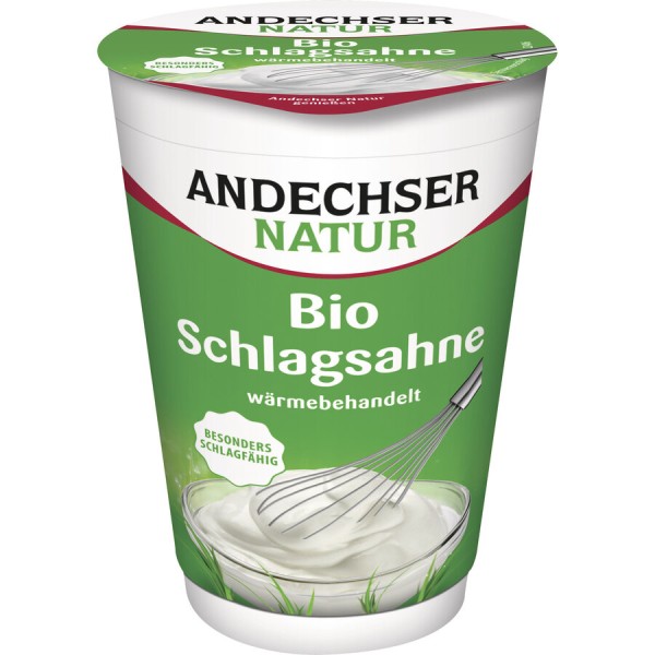 MHD 24.04.2024 Andechser Natur Schlagsahne, 200 gr K3-Becher