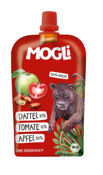 Mogli Quetschi Tomate-Dattel, 120 gr Stück