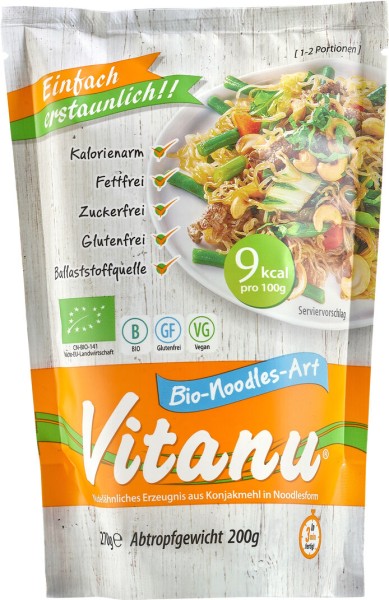 Vitanu Noodles Asia, 270 gr Packung