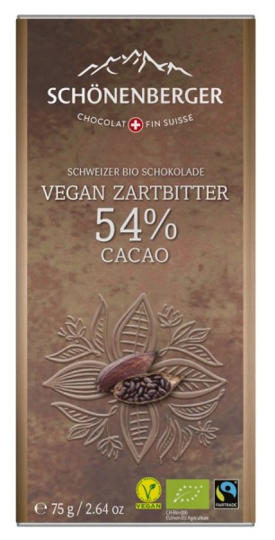 Vegan Zartbitter 54% 75g