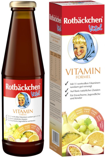 Rotbäckchen Vital Vitaminformel, 450 ml Flasche