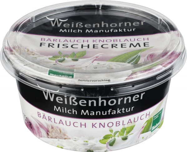 Weißenhorner Bärlauch-Knoblauch FrischeCreme, 150
