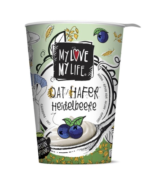 MyLove-MyLife Hafer Heidelbeere, 400 gr Becher