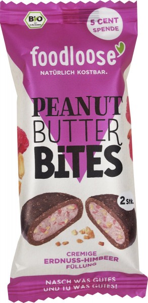 Peanut Butter Bites Erdnuss Himbeere 2x20g