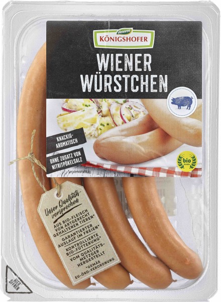 Königshofer Wiener Würstchen, 200 gr Packung 4 Stück