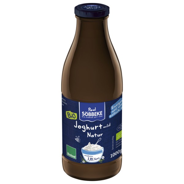 Söbbeke Joghurt natur 3,8%, 1 ltr Flasche