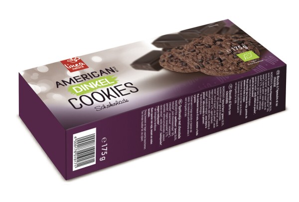 linea natura American Dinkel Schoko Cookies, 175 g