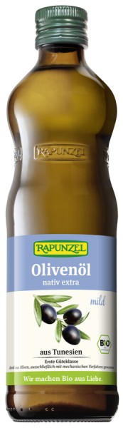 Rapunzel Olivenöl mild, nativ extra, 0,5 ltr Flasc