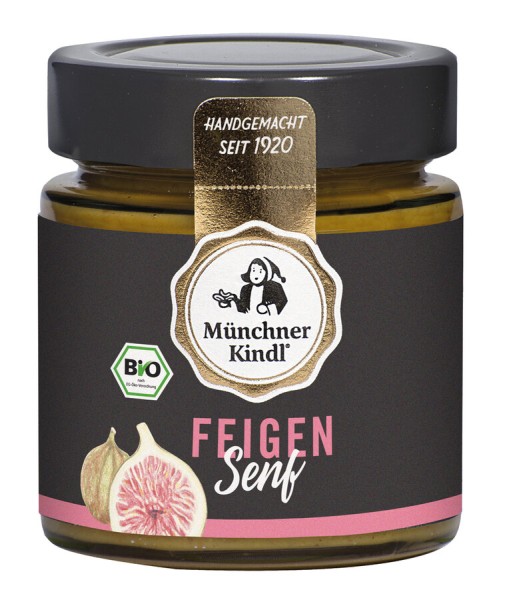 Münchner Kindl Senf Feigen Senf, 125 ml Glas