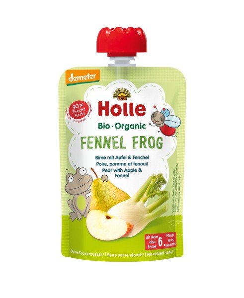 Holle Fennel Frog Birne mit Apfel &amp; Fenchel, 100 g