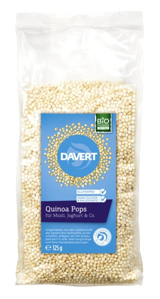 Davert Quinoa Pops, 125 gr Packung