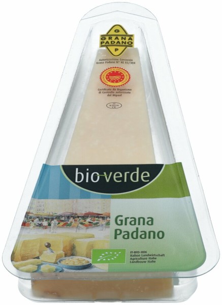 bio-verde Grana Padano D.O.P., 125 g Packung - lak