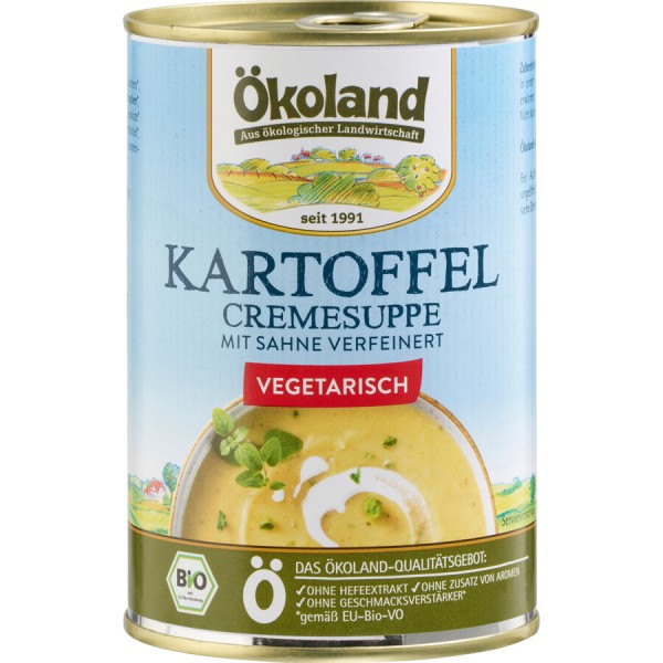 Ökoland Kartoffel-Creme Suppe, 400 gr Dose