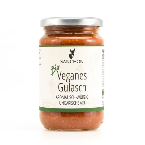 Sanchon Veganes Gulasch, 330 ml Glas