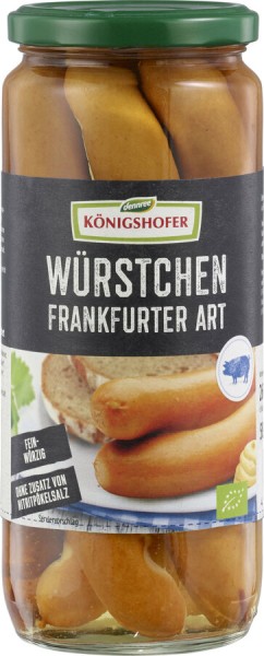 Königshofer Würstchen Frankfurter Art, 540 g Glas