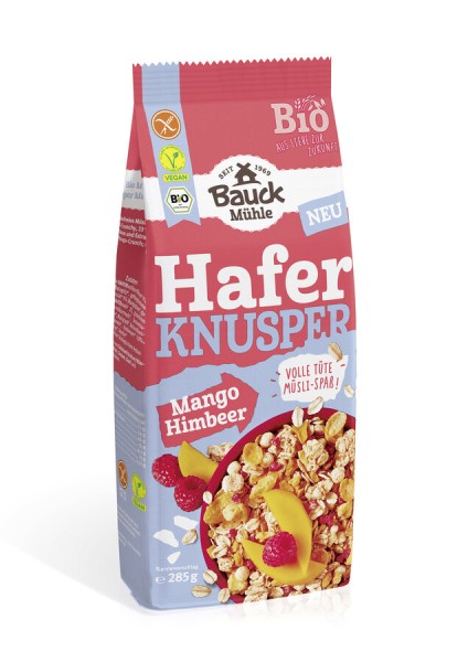 Bauckhof Hafer Knusper Müsli Mango glutenfrei, 28