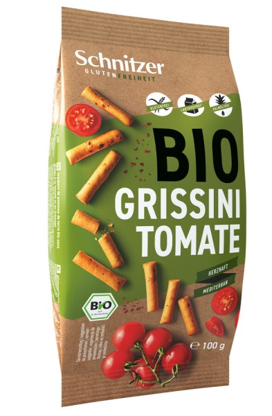 Schnitzer Grissini Tomate, 100 g Packung -glutenfr