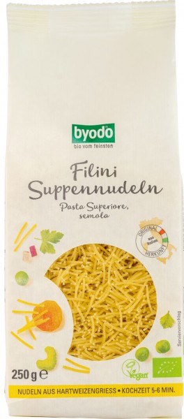 byodo Filini - Suppennudel, 250 gr Packung -hell-