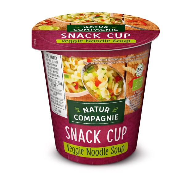 Natur Compagnie Snack Cup Veggie Noodle Soup, 50 g