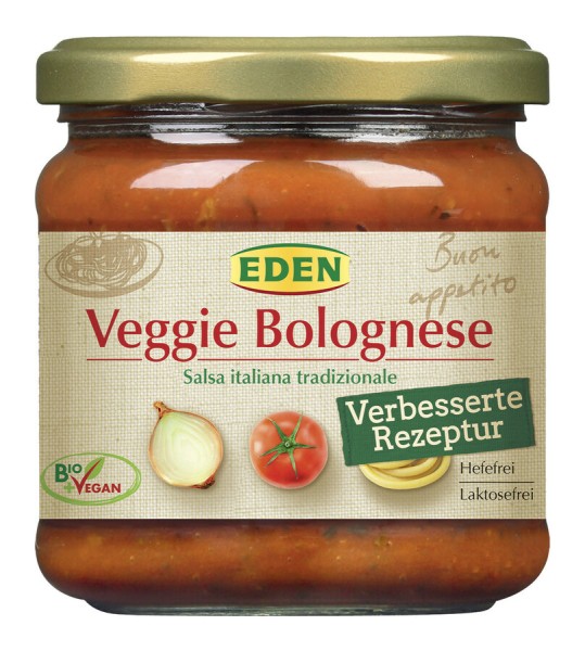 Eden Veggie Bolognese, 375 gr Glas