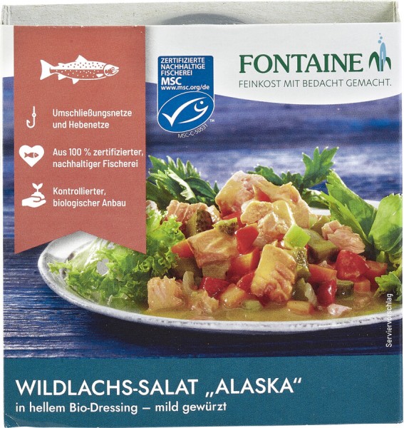 Fontaine Wildlachs-Salat Alaska, 200 gr Dose