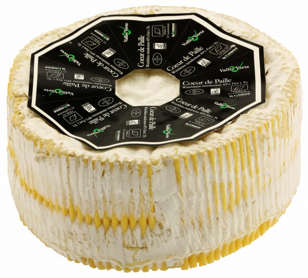 Französische Käsespezialitäten Coeur de Paille, ca. 1,1 kg-Torte 10 Tage gereift , mind. 45%