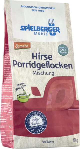 Spielberger Hirse Porridgeflocken Misschung, 400 g