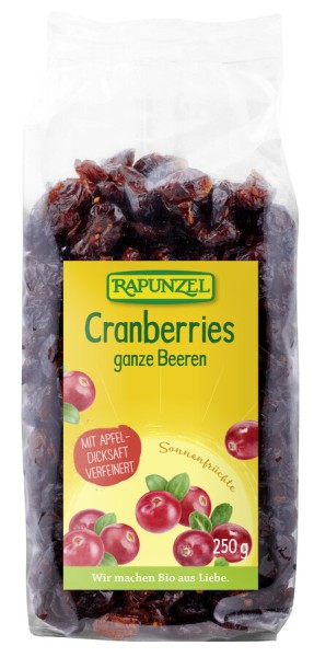 Rapunzel Cranberries, 250 gr Packung
