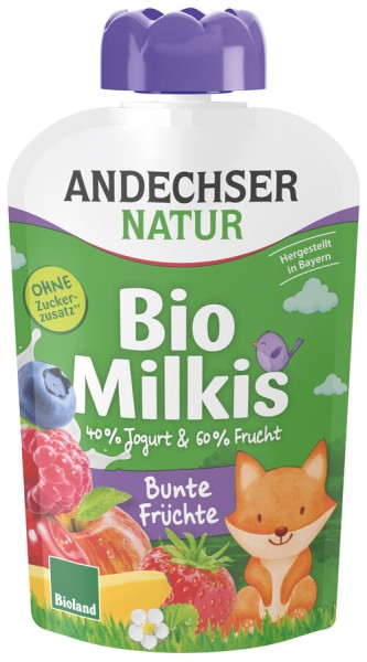 Andechser Natur Milkis Bunte Früchte, 100 g Beutel
