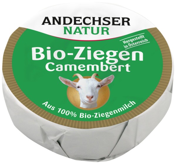 Andechser Natur Ziegencamembert, 100 g
