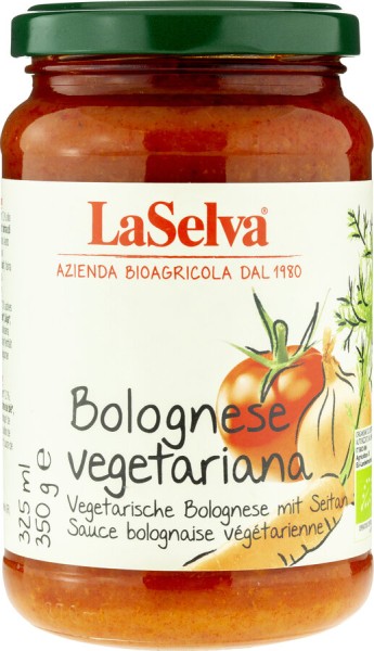 La Selva Vegetarische Bolognese mit Seitan, 350 gr