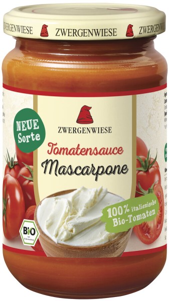 Zwergenwiese Tomatensauce Mascarpone, 340 ml Glas