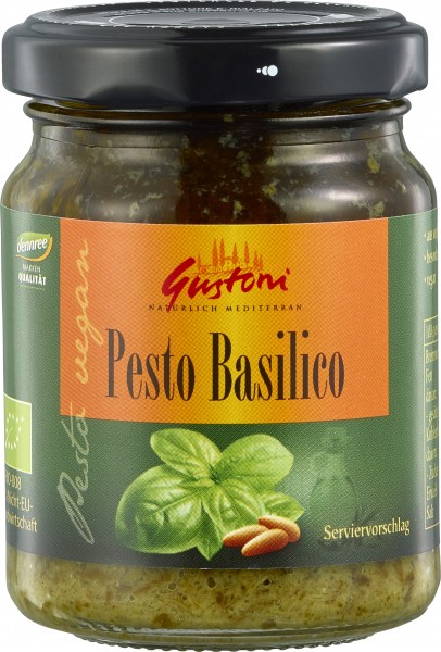 Pesto Basilico, 125 gr Glas