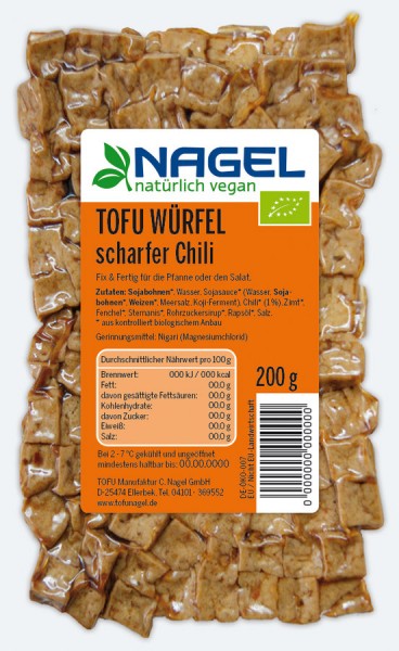 Tofu Würfel scharfer Chili 200g