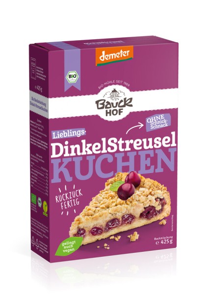 Bauckhof Dinkel-Streuselkuchen, 425 gr Packung
