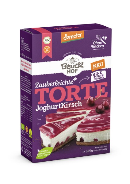 Bauckhof Joghurt Kirsch Torte, glutenfrei 365 gr P