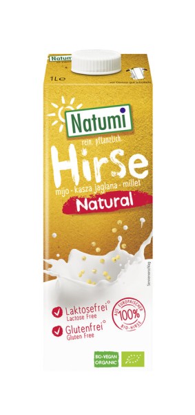 Natumi Hirse-Drink natur, 1 ltr Packung