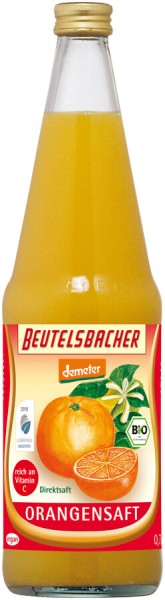 Beutelsbacher Orangen Direktsaft, 0,7 ltr Flasche