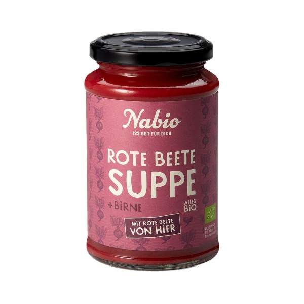 Nabio Rote Beete Suppe, 375 ml Glas