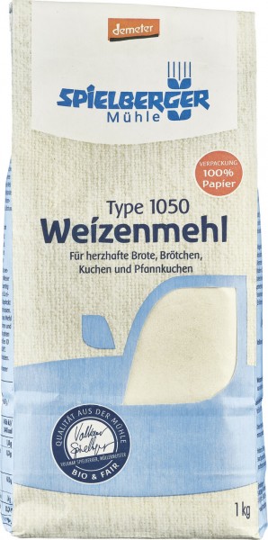 Spielberger Weizenmehl Typ 1050, 1 kg Packung - A