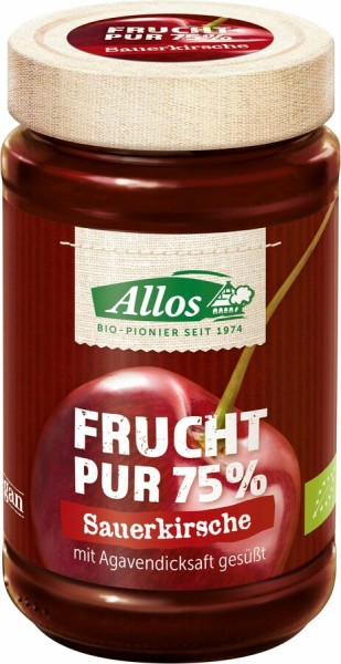 Allos Frucht Pur Sauerkirsche, 250 gr Glas -75% Fr