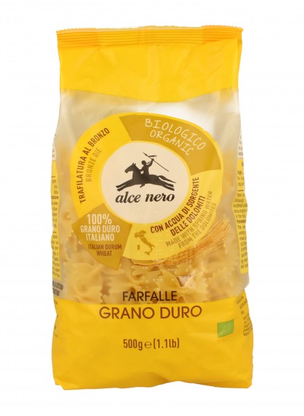 Alce Nero Farfalle, 500 gr Packung -hell-