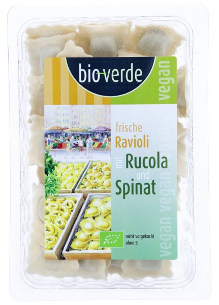 bio-verde Ravioli mit Rucola-Spinat Füllung, 250 g
