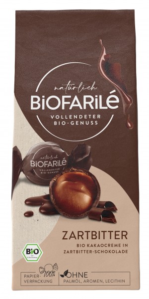 BIOFARILé Kakaocreme in Zartbitterschokoade, 100 g Stück
