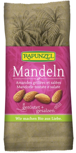 Rapunzel Mandeln geröstet, gesalzen, 60 gr Stück